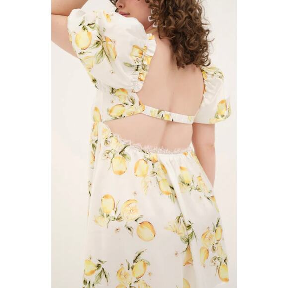 For Love & Lemons Serafina Floral Mini Dress Size Medium NWT Flirty Feminine - Picture 9 of 15